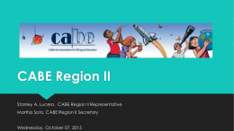 CABE Region II