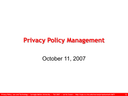 Online Privacy Issues Overview