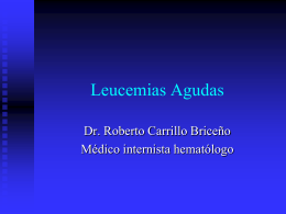LEUCEMIAS - Fisiopatología y Patología | Donde