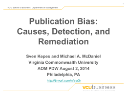 Publication Bias: Causes, Detection, and
