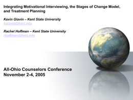 Integrating Motivational Interviewing, the Stages
