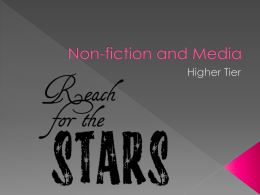 Non-fiction and Media