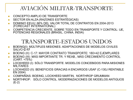 Aviación militar Aviones de transporte