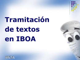 Introducción a la aplicación IBOA