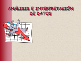 ANALISIS DE INTERPRETACIÓN DE DATOS