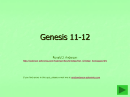 Genesis 11-12