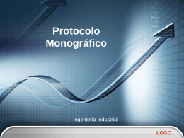 Protocolo Monográfico - Ing. José Manuel Poveda