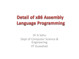 8085 Architecture & Its Assembly language