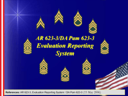 Noncommissioned Officer Evaluation Reporting