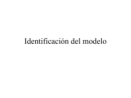 Identificación del modelo
