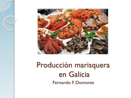 Producción marisquera en Galicia