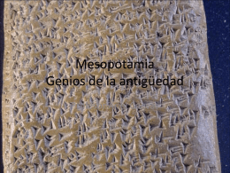 Mesopotamia Genios de la antigüedad