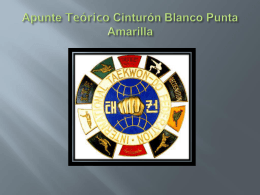 Apunte Teórico Cinturón Blanco Punta Amarilla