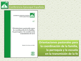 Diapositiva 1 - Archidiócesis de Madrid