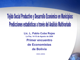 Diapositiva 1 - Economía Institucional | Luis