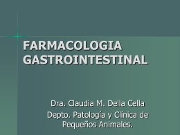 FARMACOLOGIA GASTROINTESTINAL