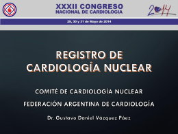 Registro de Cardiología Nuclear