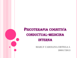 Psicoterapia cognitiva conductual