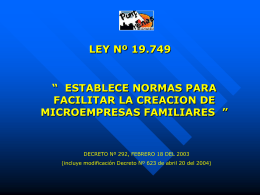 LEY Nº 19.749 - IL. Municipalidad de Punta Arenas