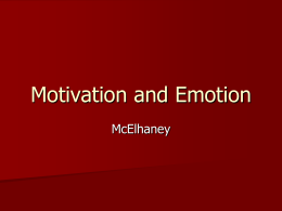 Motivation and Emotion - Point Loma High School