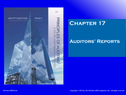 Auditors` Reports - Walla Walla University