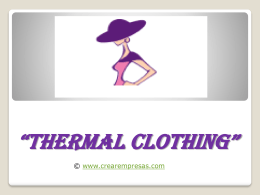 THERMAL CLOTHING”