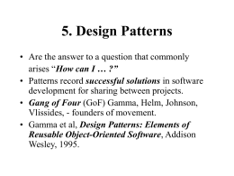 5. Design Patterns - KTH | Skolan för