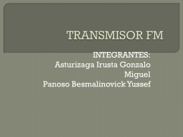 TRANSMISOR FM - Ingeniería de Telecomunicaciones |