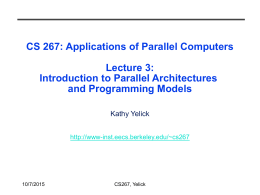 CS267: Machines and Models
