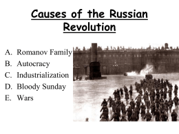 Causes of the Russian Revolution