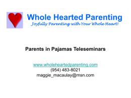 Whole Hearted Parenting Joyfully Parenting with