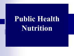 Nutrition - الصفحات الشخصية | الجامعة