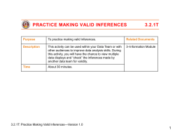 3.2.1T Practice Making Valid Inferences