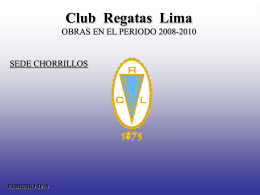 Diapositiva 1 - Club de Regatas "Lima"