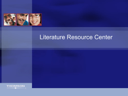 Language Resource Center - Cengage Learning -