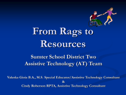 Sumter School District Two Assistive Technology