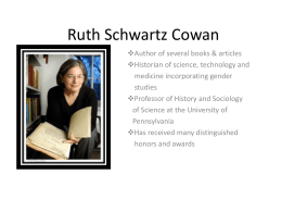 Ruth Schwartz Cowan