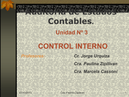 CONTROL INTERNO - Universidad Gastón Dachary