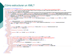 ¿Cómo estructurar un XML?