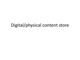 Digital content store