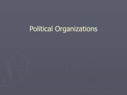Political Organization and the Maintenance of
