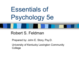Chapter 1: Introduction to Psychology