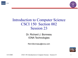 Introduction to Computer Science CS50 Section 001