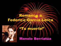 Romance a Federico García Lorca