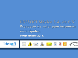 Diapositiva 1 - IIDESOFT MÉXICO S.A. DE C.V.