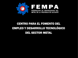 Diapositiva 1 - FEMPA - Federación de Empresarios