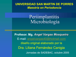 Peri-implantitis Microbiología