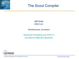 The Scout Compiler