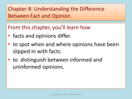 Chapter 8: Understanding the Difference Between