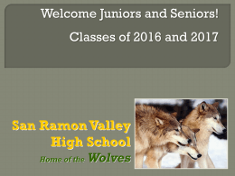 Counselor Assignments - San Ramon Valley High